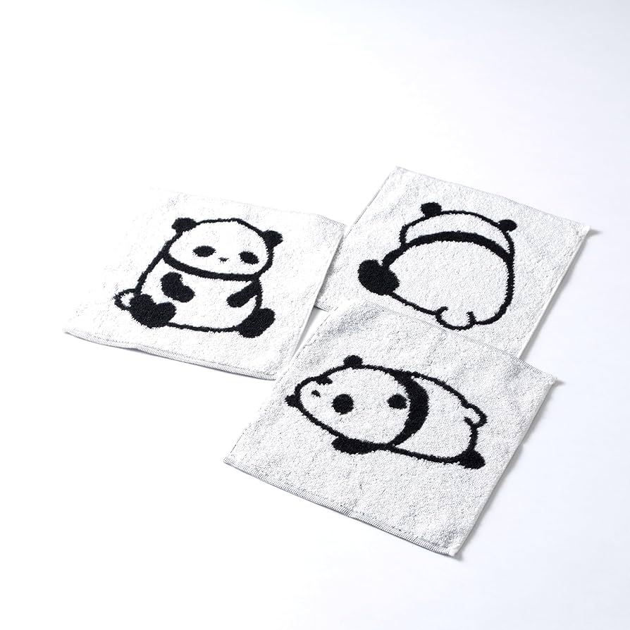 Amazon｜今治タオル ぱんだ mini mini ハンカチタオル 3枚セット